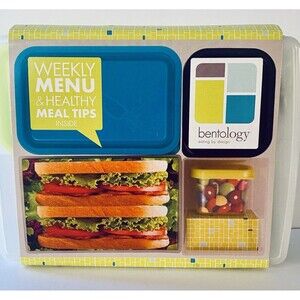 Bentology Bento Lunch Box with 5 Removable Containers On-the-Go Meal Packing